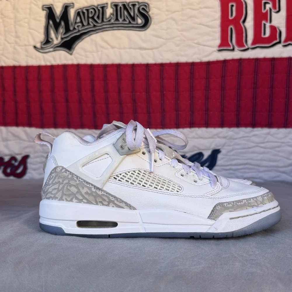 Size 7Y - Nike Jordan Spizike‎ Low White / Neutral Grey FQ3950-103